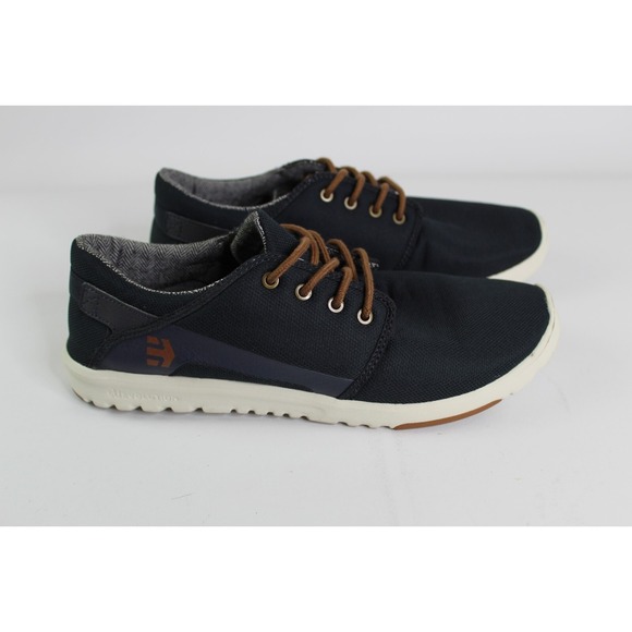 Etnies Other - ETNIES SKATE SHOES MEN'S SCOUT NAVY BLUE BROWN WHITE SIZE 10 EUC